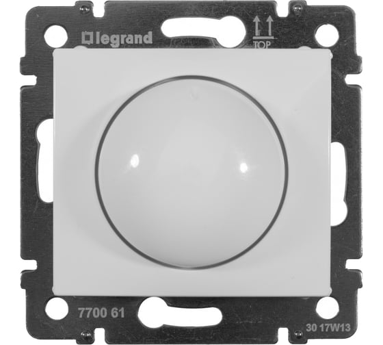 Диммер поворотно-нажимной Legrand Valena 400Вт белый 770061