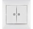 Выключатель Legrand двухклавишный с подсветкой Legrand Valena 10А 250В схема 5L безвинтовые зажимы белый 774428 7