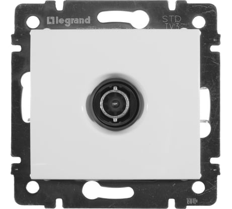Розетка Legrand TV (телевизионная) Legrand Valena проходная белый 774431