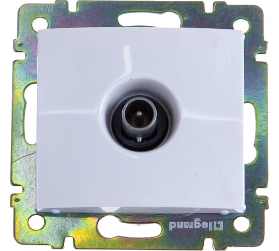 Розетка Legrand TV (телевизионная) Legrand Valena проходная белый 774431