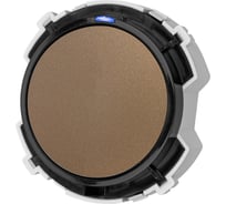 Выключатель 1-клавишный TDM ELECTRIC 16а 250в проходной кнопочный механизм бронза, "байкал" SQ1819-0423