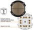 Выключатель 4-клавишный TDM ELECTRIC 16а 250в проходной кнопочный механизм бронза, "байкал" SQ1819-0429 3