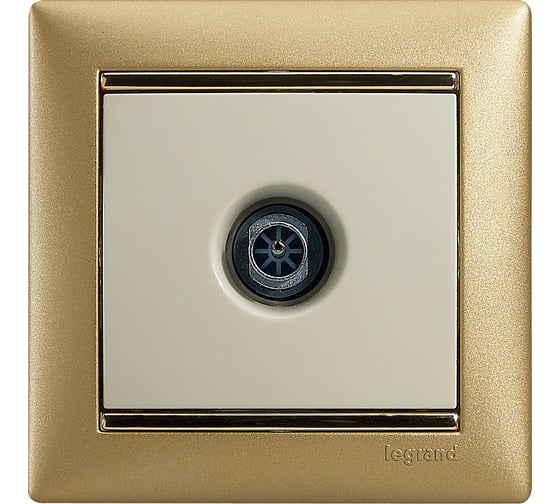 Розетка Legrand TV (телевизионная) Legrand Valena "звезда" слоновая кость 774329