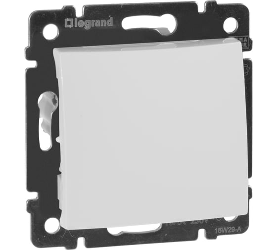Переключатель Legrand одноклавишный Legrand Valena 10А 250В схема 6 безвинтовые зажимы белый 774406 1