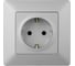 Силовая розетка Legrand Valena LIFE 2К+З 16А 250В с лицевой панелью.Безвинтовые зажимы.Алюминий 753621 5