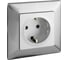 Силовая розетка Legrand Valena LIFE 2К+З 16А 250В с лицевой панелью.Безвинтовые зажимы.Алюминий 753621 7
