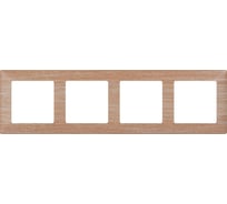 Рамка Legrand Valena LIFE  "Светлое дерево".4-постовая универсальная 754184