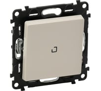 Выключатель Legrand Valena LIFE 10АХ 250В с подсветкой.С лицевой панелью.Слоновая кость 752510