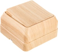 Одноклавишный выключатель IEK Октава для открытой установки 10А сосна ВС20-1-0-ОС EVO10-K03-10-DC