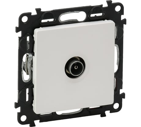 Розетка Legrand Valena LIFE ТВ c топологией "звезда" 0-2400 МГц.С лицевой панелью.Белая 753451