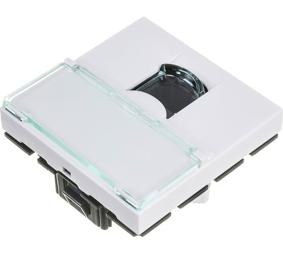 Розетка Legrand RJ 45 Программа Mosaic категория 6 UTP 2 модуля белый 076564