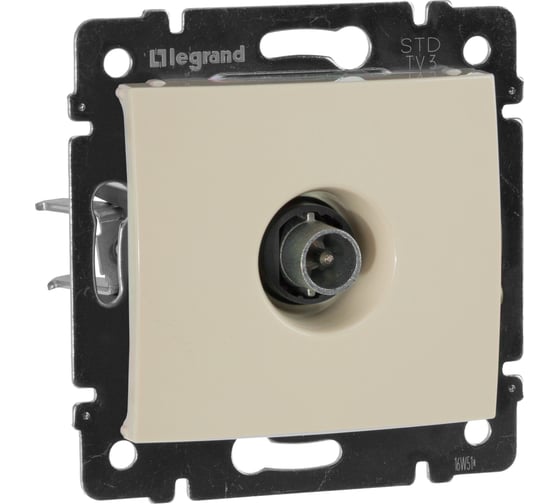 Розетка Legrand TV (телевизионная) Legrand Valena проходная слоновая кость 774331