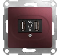 Розетка usb Systeme Electric Glossa баклажановый GSL001132