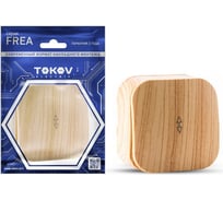 Переключатель 1-клавишный TOKOV ELECTRIC ОП Frea 10А IP20 250В АБС-пластик сосна TKE-FR-P1-C25