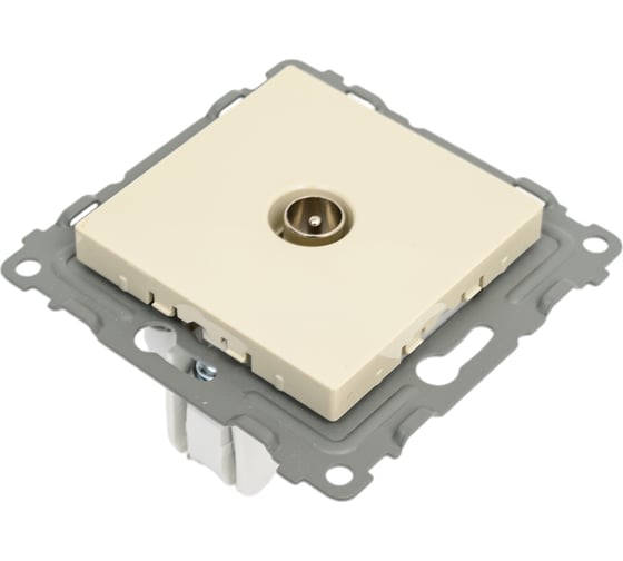 Коннектор TV TOKOV ELECTRIC скрытой проводки, Pixel, механизм, бежевый TKE-PX-A1C-C02