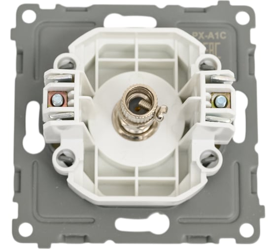 Коннектор TV TOKOV ELECTRIC скрытой проводки, Pixel, механизм, бежевый TKE-PX-A1C-C02