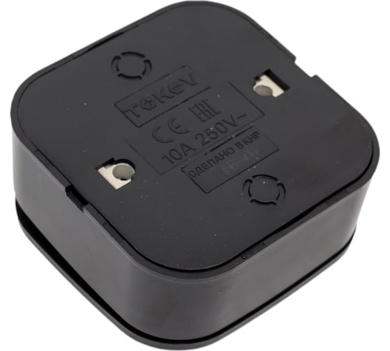 Выключатель 1-клавишный TOKOV ELECTRIC открытой проводки Frea 10А IP20 250В с индикацией АБС-пластик, карбон TKE-FR-V1I-C14