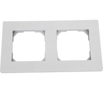 Универсальная 2-местная рамка TOKOV ELECTRIC Pixel алюминий TKE-PX-RM2-C03