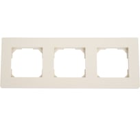Рамка TOKOV ELECTRIC 3-местная Pixel универсальная, бежевый TKE-PX-RM3-C02