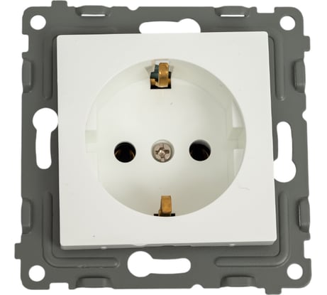 Розетка TOKOV ELECTRIC 1-местная СП Pixel 16А IP20 с заземлением механизм белый TKE-PX-R1Z-C01