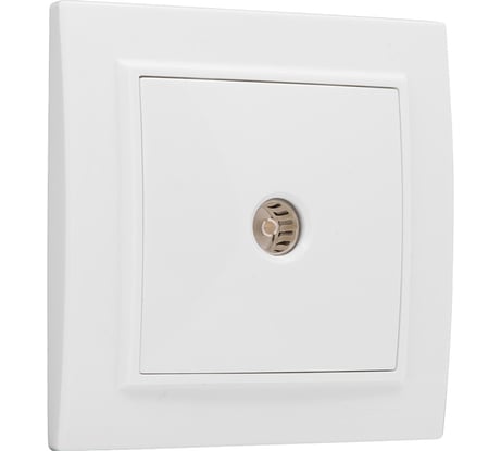 1-местная розетка EKF Минск TV СП белый 75Ом 5-862МГц Basic ERA00-027-10