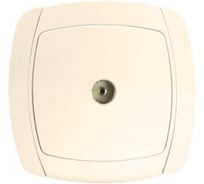 1-местная розетка EKF Париж TV 75Ом 5-862МГц бежевая Simple ESA00-027-20