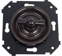 Выключатель одноклавишный Bironi (скрытый монтаж), Коричневый B3-200-22