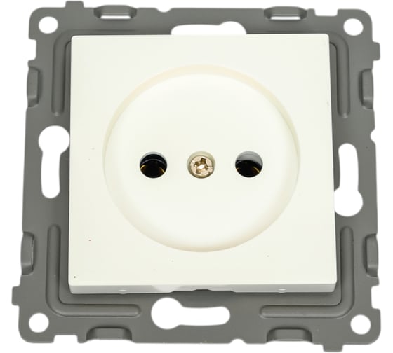 Механизм 1-местной розетки TOKOV ELECTRIC Pixel 16А, IP20, СП, без заземления, перламутровый TKE-PX-R1-C04