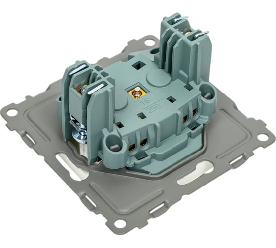 Механизм 1-местной розетки TOKOV ELECTRIC Pixel 16А, IP20, СП, без заземления, перламутровый TKE-PX-R1-C04