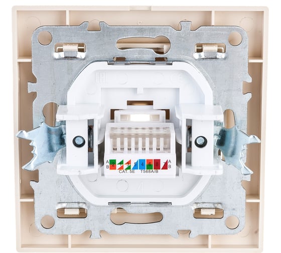 1-местная розетка EKF Минск RJ-45 СП бежевый  ERK01-035-20