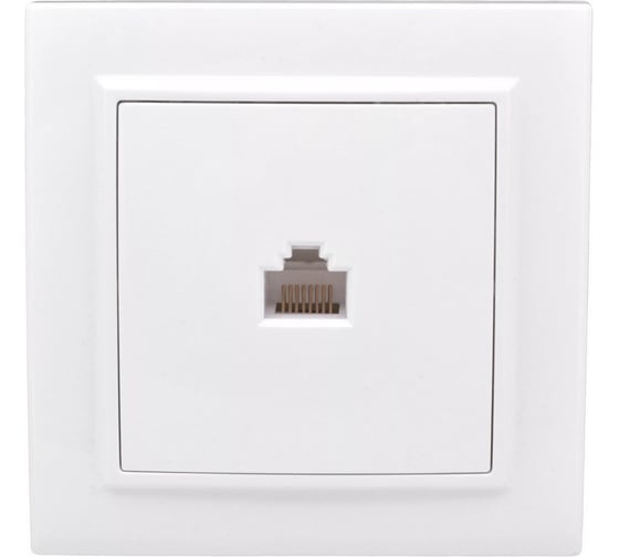 1-местная розетка EKF Минск RJ-45 СП белая ERK01-035-10