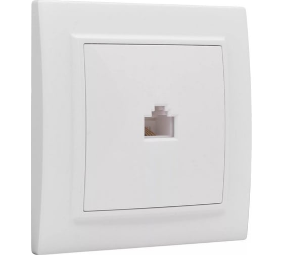 1-местная розетка EKF Минск RJ-45 СП белая ERK01-035-10