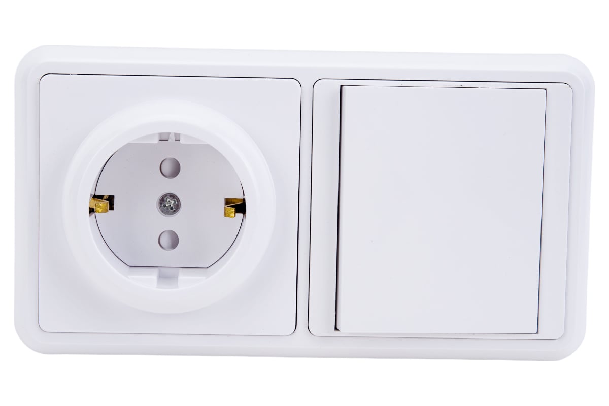Блок TDM ELECTRIC комбинированный, БКВР 1-но клавишный выключатель ...