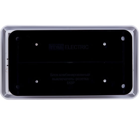 Блок TDM ELECTRIC комбинированный, БКВР 1-но клавишный выключатель, розетка, 2П З с з/ш SQ1813-0001