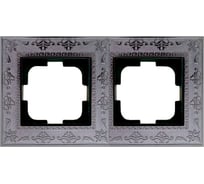Рамка OVIVO Loft 2 поста, черный 403-800017-226
