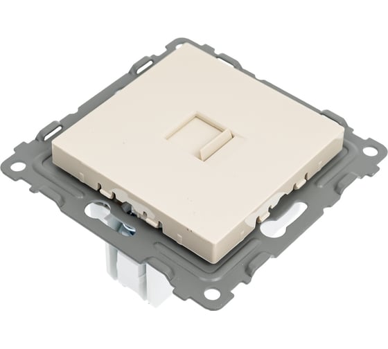 Розетка компьютерная 1-местная TOKOV ELECTRIC СП Pixel RJ45 кат.5E механизм бежевый TKE-PX-RC1-C02