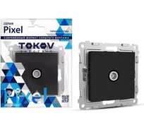 Розетка TV проходная TOKOV ELECTRIC СП Pixel 4DB механизм карбон TKE-PX-A1P-C14