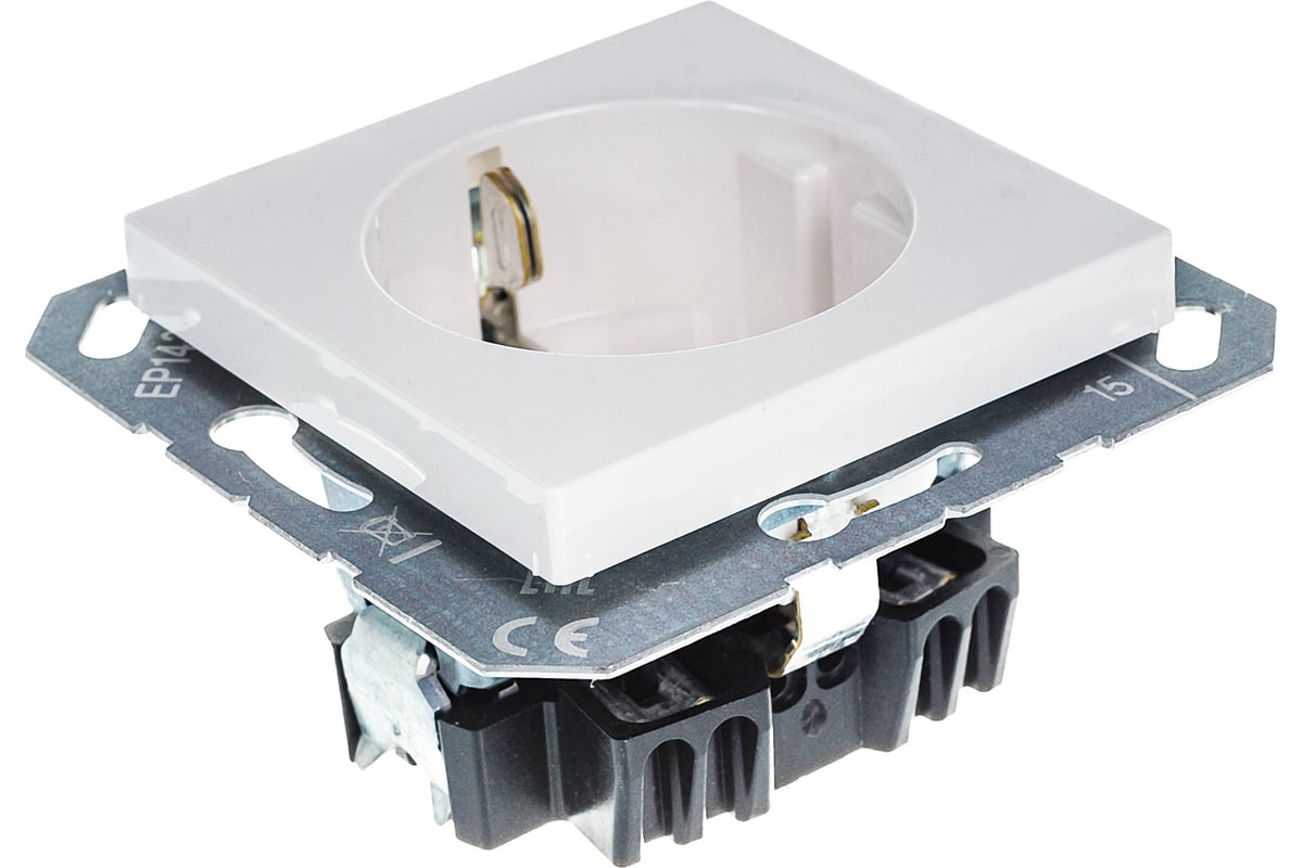 Розетка с автозажимом JUNG EcoProfi белая EP1420WW - выгодная цена ...