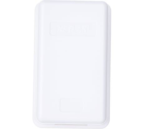 Настенная розетка NETLAN 1 порт, категория 5e, RJ45/8P8C, неэкранированная, белая, 10 шт,EC-UWO-1-UD2-WT-10