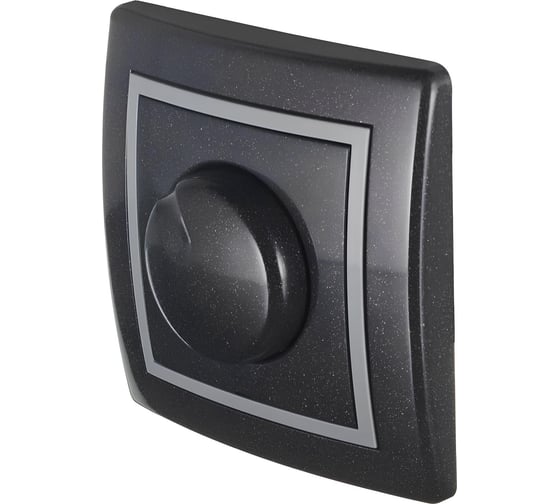 Диммер поворотно-нажимной Aling-conel PRESTIGE механизм 40-400W/VA 230V/50Hz графитовый арт. 6017.2