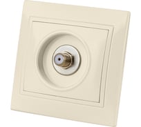 Телевизионная розетка TDM ELECTRIC типа F SAT слоновая кость Таймыр SQ1814-0132