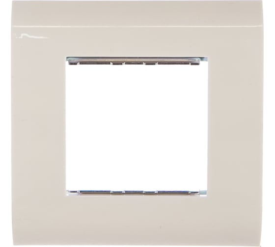 Настенная лицевая панель под 1 вставку NETLAN Mosaic 45x45, белая, 10 шт. EC-FPM-1-WT-10
