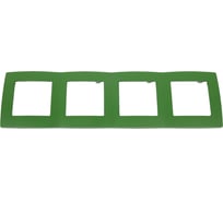 Рамка ЭРА 12500427 на 4 поста, 2, зеленый Б0019430