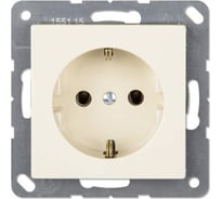 Розетка с автозажимом JUNG EcoProfi 2К+З, 16А, 250В, бежевая EP1420