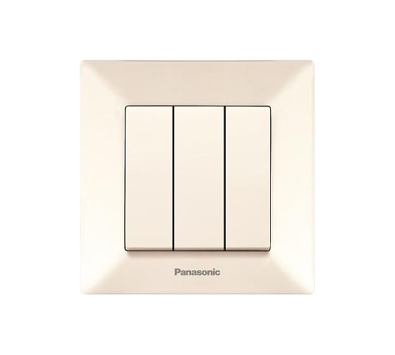 Выключатель Panasonic 3кл крем Arkedia  54750 WMTC0015-2BG-RES 1