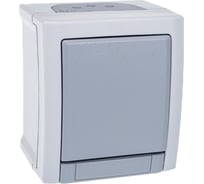 Выключатель Panasonic 1кл серый IP54 PACIFIC 54720 WPTC4001-2GR