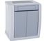 Выключатель Panasonic 2кл серый IP54 PACIFIC 54717 WPTC4009-2GR 1
