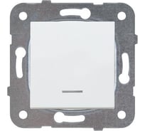 Выключатель Panasonic МОДУЛЬ 1кл с подсветкой белый Karre Plus 54918 WKTT0002-2WH