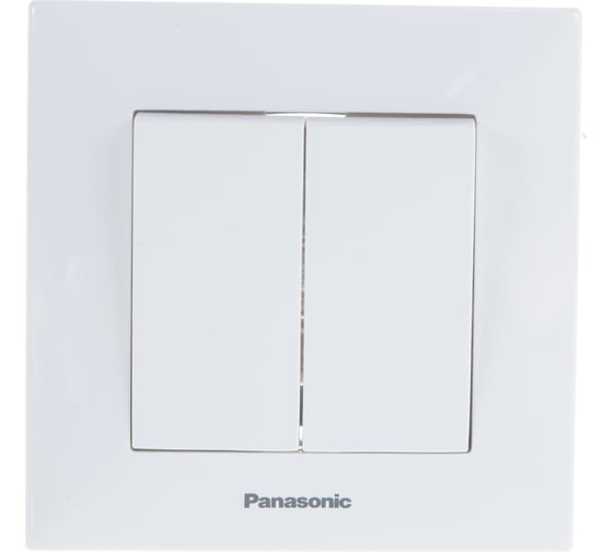 Выключатель Panasonic 2кл белый Arkedia 54779 WMTC0009-2WH