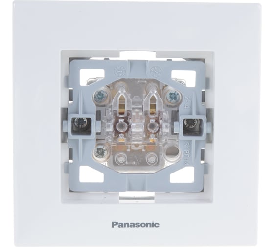 Выключатель Panasonic 2кл белый Arkedia 54779 WMTC0009-2WH